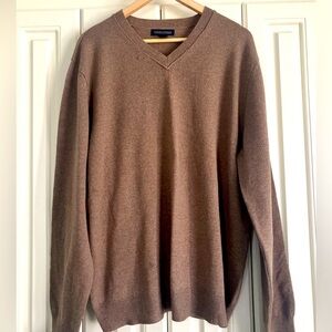 Vintage Banana Republic Lambswool Cashmere V Neck Long Sleeved‎ Sweater Size XL